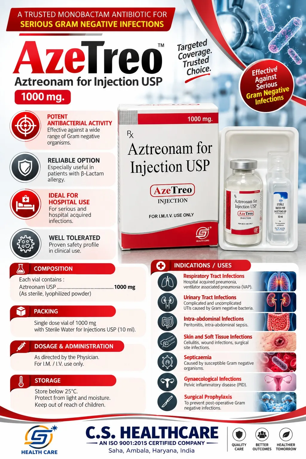 AzeTreo — Aztreonam for Injection USP