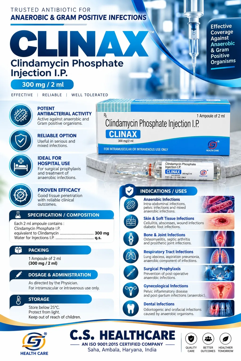 Clinax 300 — Clindamycin Phosphate Injection I.P.
