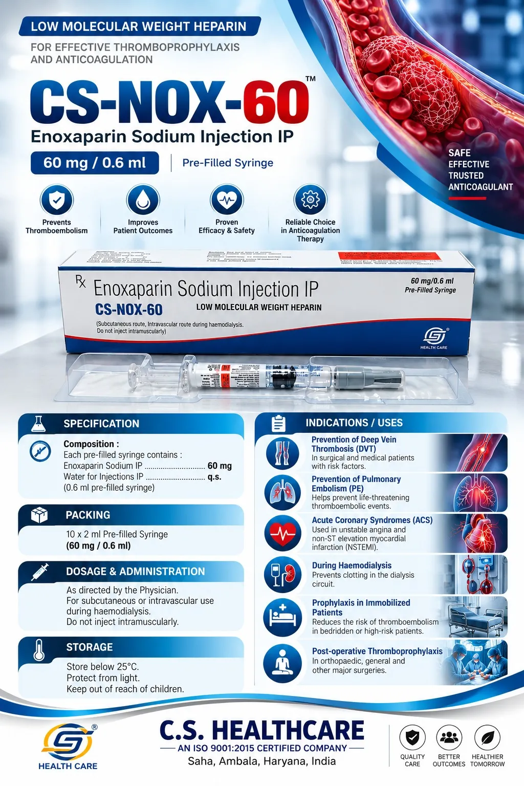 CS-NOX-60 — Enoxaparin Sodium Injection IP