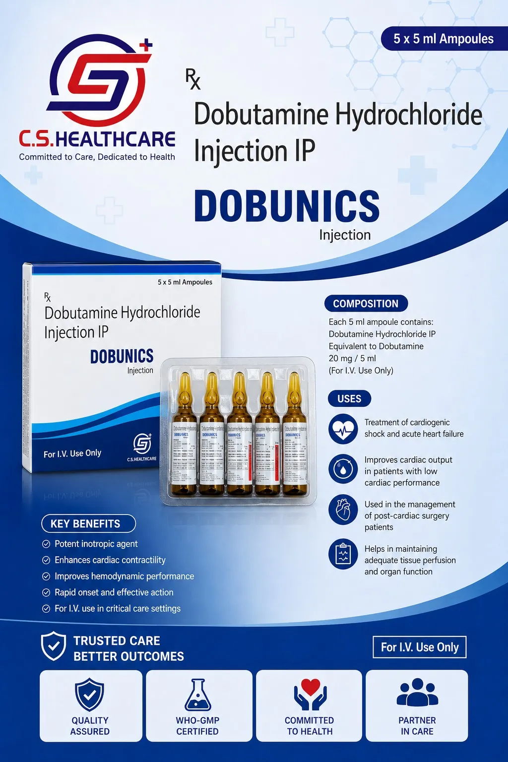 DOBUNICS — Dobutamine Hydrochloride Injection IP