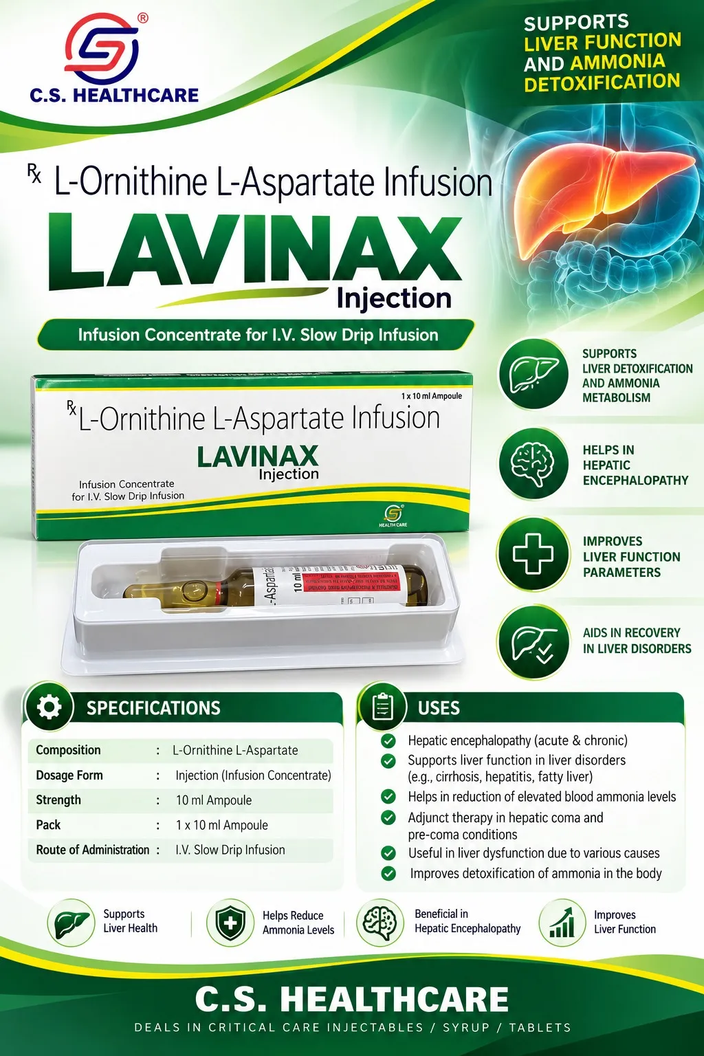 LAVINAX — L-Ornithine L-Aspartate Infusion