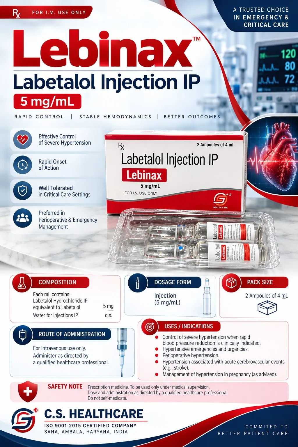 Lebinax — Labetalol Injection IP