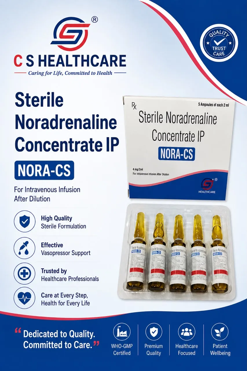NORA-CS — Sterile Noradrenaline Concentrate IP