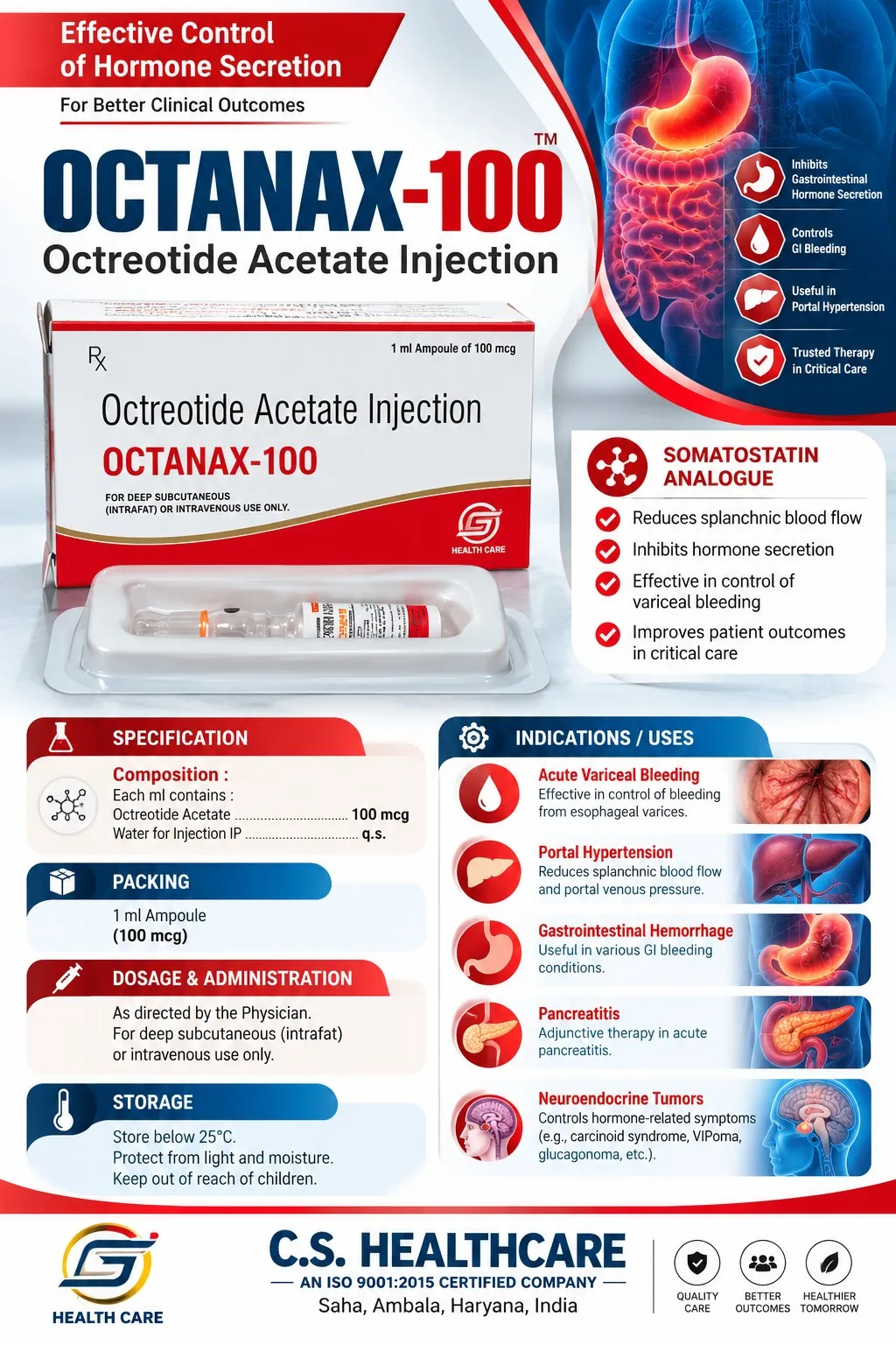 OCTANAX-100 — Octreotide Acetate Injection
