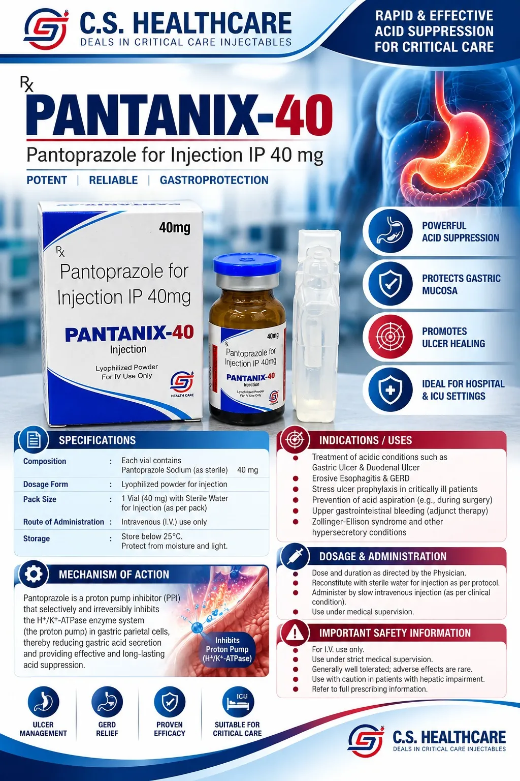 PANTANIX-40 — Pantoprazole for Injection IP 40 mg